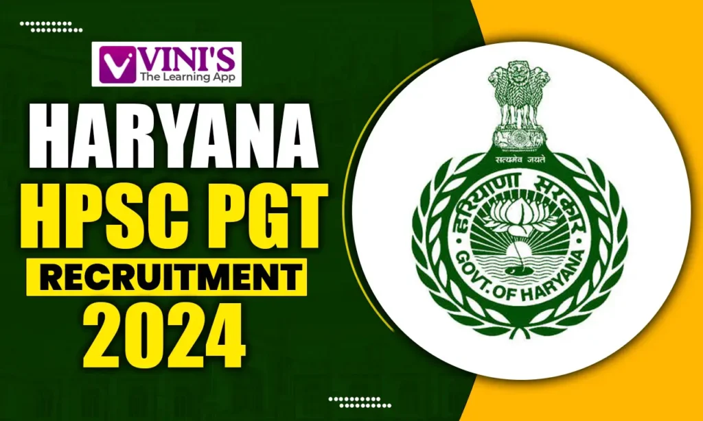 HPSC PGT Recruitment 2024