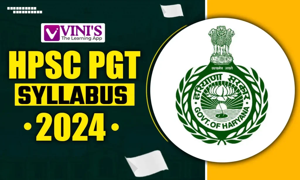 HPSC PGT Syllabus 2024