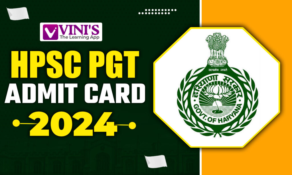 HPSC PGT Admit Card 2024